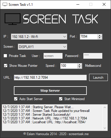App screenshot